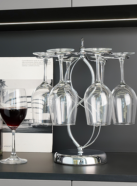 铁艺红酒杯架酒柜摆件家居饰品高脚杯倒挂餐厅酒柜装饰品置物架子