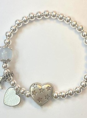 【寻光】韩系清冷感串珠星星爱心吊坠手链甜酷高级感轻奢时尚手饰