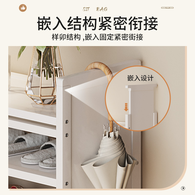 家用门口2023新款爆款免安装鞋架折叠多层防尘收纳鞋柜入户门 - 图1