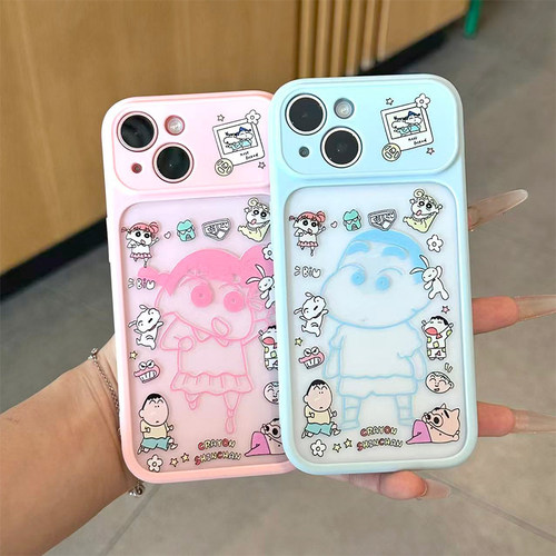 情侣线条小新妮妮适用苹果17pro手机壳iphone16promax大视窗15pro新款ip14air高级感13por软薄12卡通11保护套 - 图3