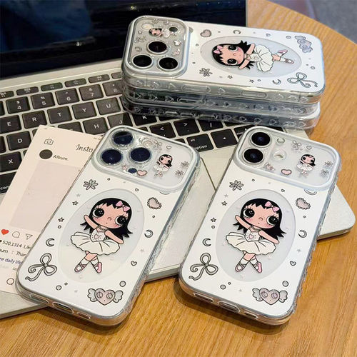 芭蕾舞小玉适用苹果17Pro手机壳iPhone16max小米17华为mate80pura90K70reno15note14荣耀400x300一加ace5s50 - 图0