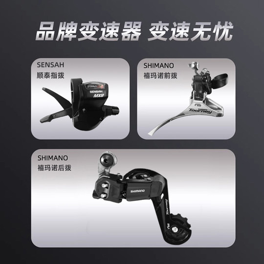 永久梦想20禧玛诺变速山地自行车成人男女款油碟单车青少年初中生