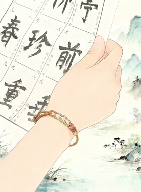 五台山禅物院手工编织上岸手绳