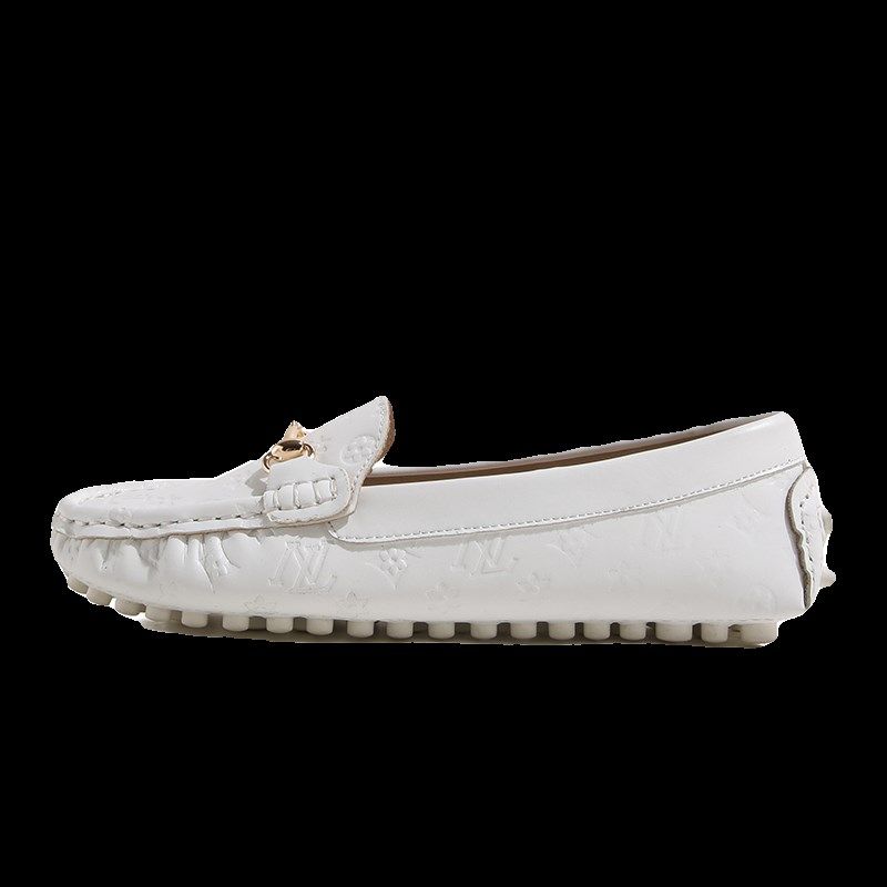 白色豆豆鞋女春秋2024新u款瓢鞋百搭软底休闲一脚蹬平底浅口单鞋,淘宝优惠券,粉丝福利购,淘宝优惠卷