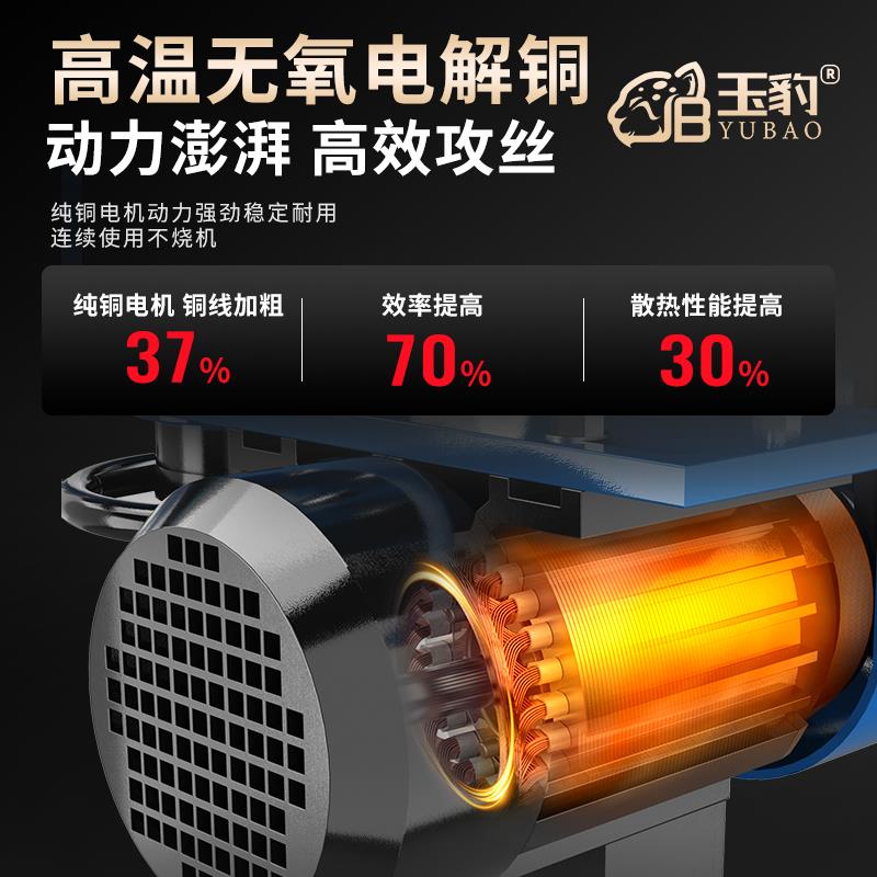 攻丝机大功率重型工业台式攻牙机丝攻机小型全自动SWJ-12套丝螺纹 - 图1