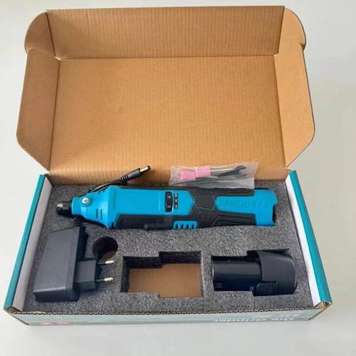 锂电电动螺丝刀迷你电动螺丝刀家用螺丝刀塑盒锂电套装充电钻 - 图0