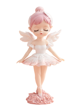 芭蕾舞女孩摆件少女心卧室儿童公主房装饰床头柜小摆设治愈系礼物