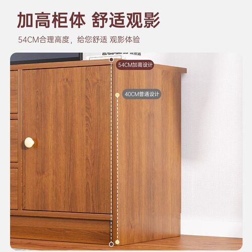 新款电视柜简约客厅家用2024新款落地电视桌卧室简易高款电视机柜 - 图2