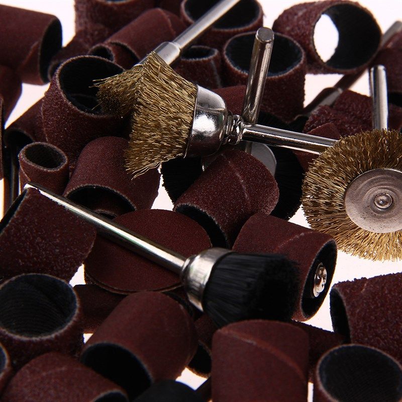 150PC电磨配件套装 打磨抛光 抛光研磨机配件砂圈 切割片钢丝刷,淘宝优惠券,粉丝福利购,淘宝优惠卷