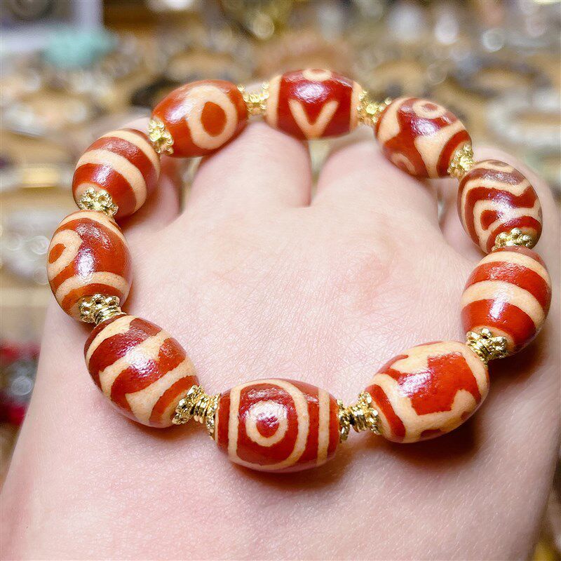 红肉多宝天珠手链项链手串锁骨绳两件套,淘宝优惠券,粉丝福利购,淘宝优惠卷