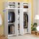 Xingong whole house steel three-door wardrobe home bedroom 60cm Nordic simple modern storage cabinet metal storage cabinet