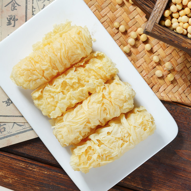 淳食记响铃卷火锅食材豆皮腐竹豆制品油炸腐皮螺蛳粉配菜120g*3袋,淘宝优惠券,粉丝福利购,淘宝优惠卷