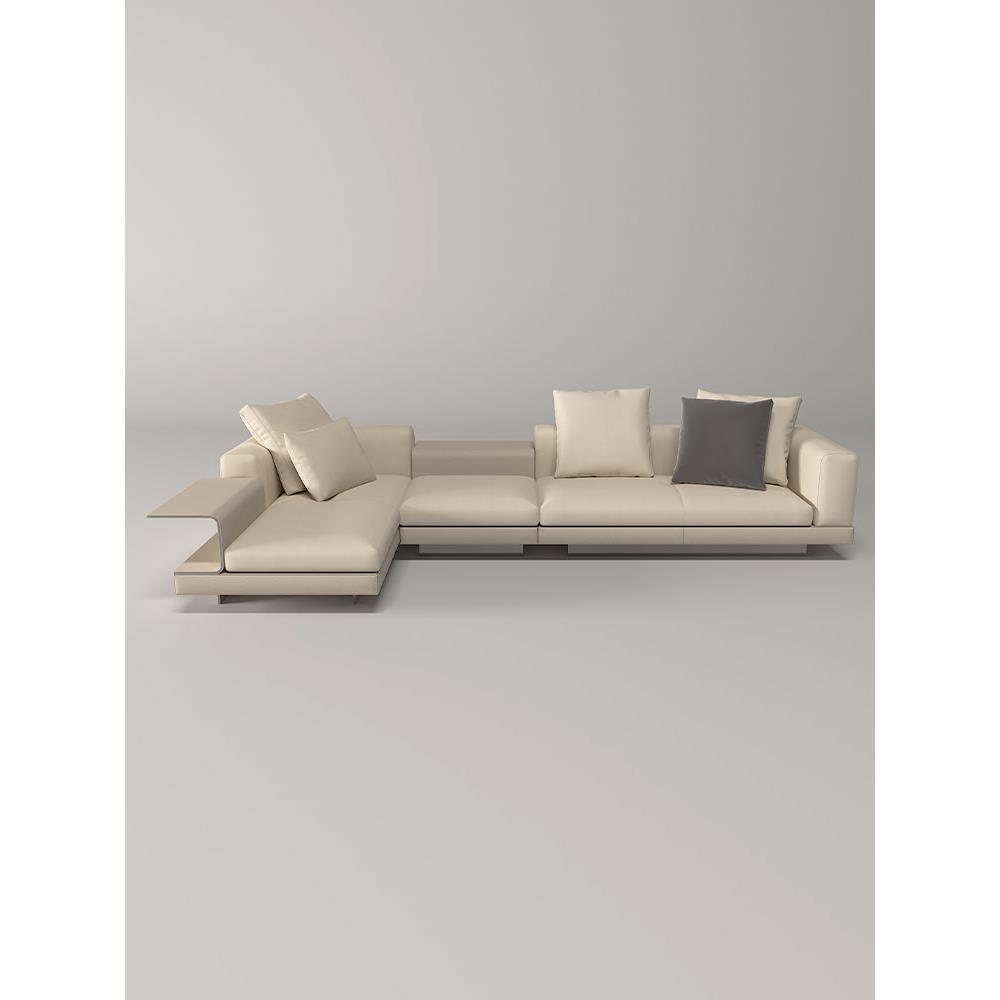 康奈利皮革沙发纳帕牛皮意大利Normcore意大利经典的房子大厅客厅 - 图2