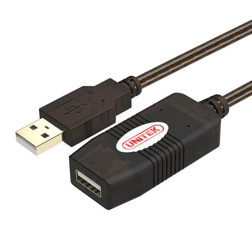 优越者(UNITEK)USB2.0信号放大延长线10米 公对母数据线Y-260 - 图3