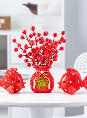 年年有鱼欧式摆件创意家居装饰品客厅酒柜电视柜摆件乔迁新居送礼