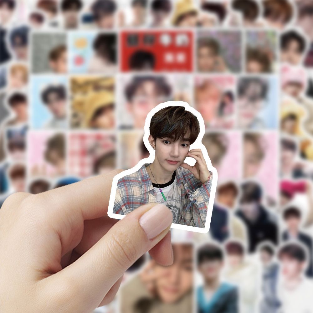 新款章昊贴纸高颜值明星周边创意diy帅气手账手机ins装饰防水贴画 - 图0