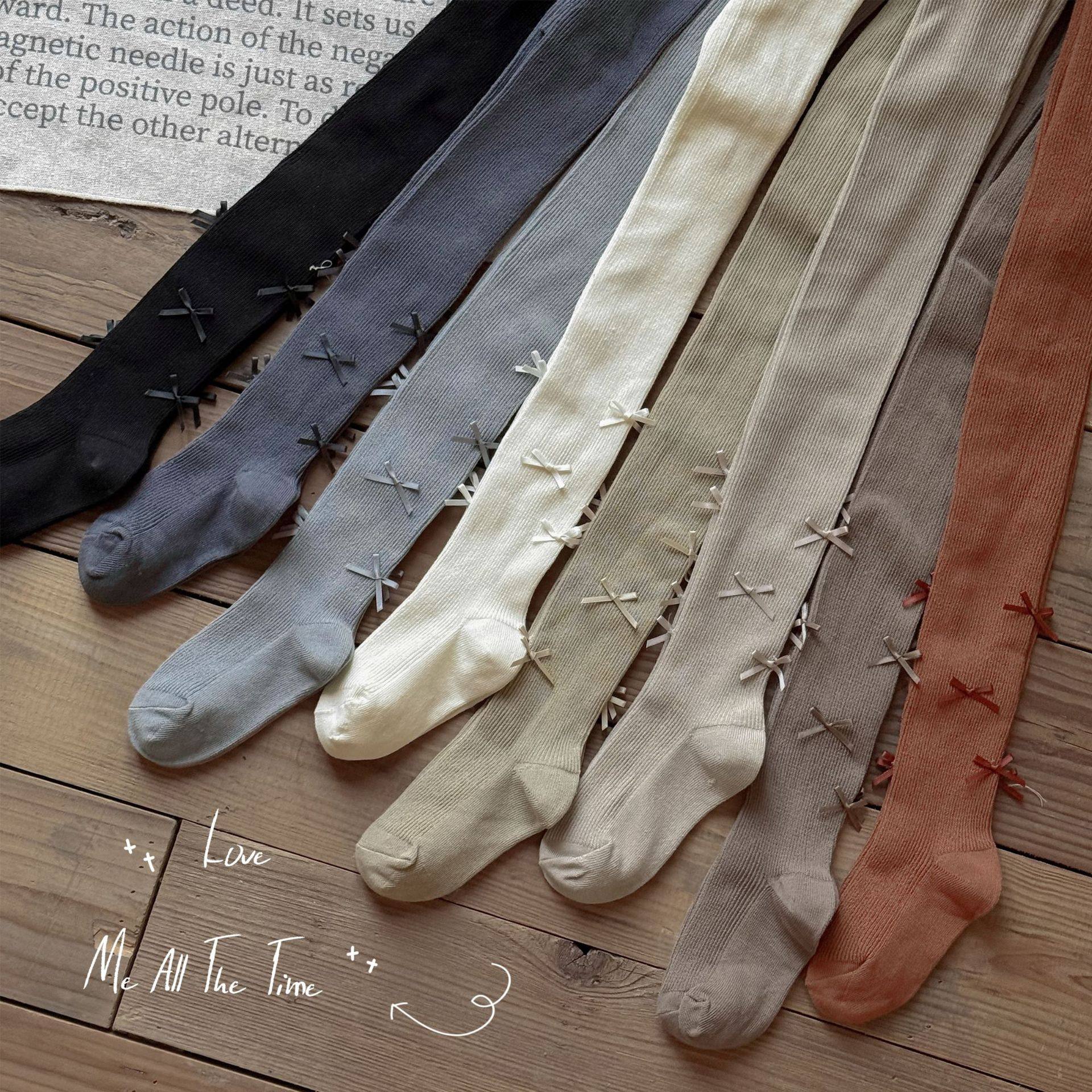 严选女童裤袜甜美A类棉儿童连裤袜春秋蝴蝶结外穿薄款宝宝打底袜,淘宝优惠券,粉丝福利购,淘宝优惠卷