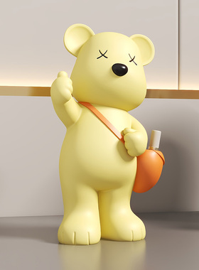 现代简约北极熊桌面摆件家居饰品客厅玄关电视柜装饰品办公室好物