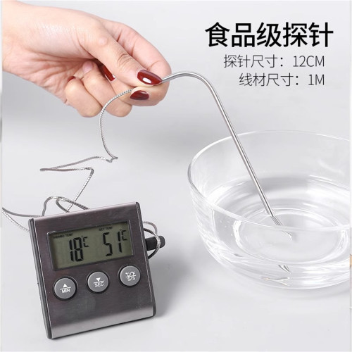 烤箱温度计烘焙熬糖厨房水温表油温牛排电子食物液体食品测温仪器 - 图0