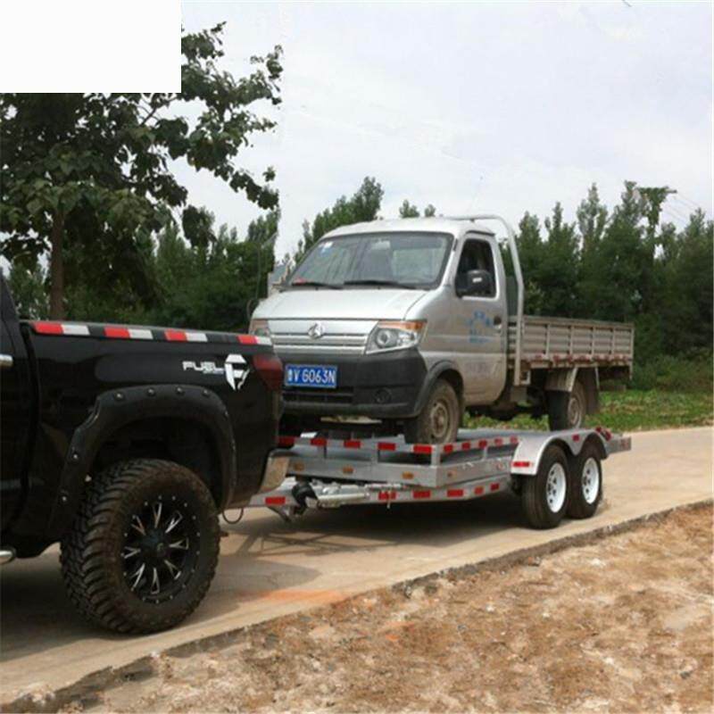 2吨汽车拖车越野车拖车平板拖车工具拖车可升降拖挂车 - 图1