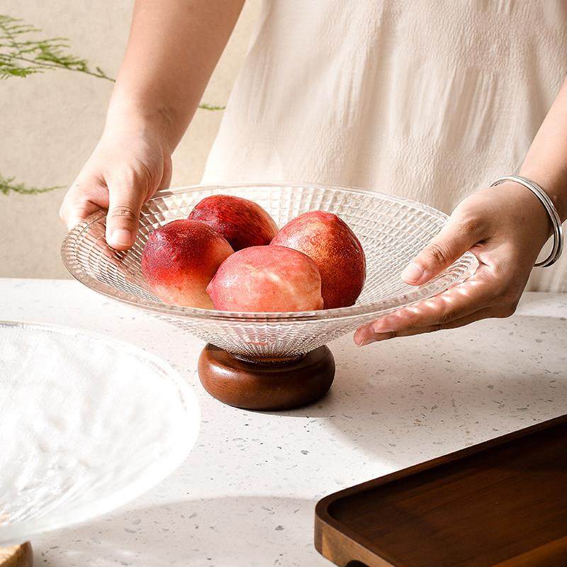 水果盘客厅家用轻奢玻璃果盘糖果盘子前台茶几零食托盘水晶水果盆,淘宝优惠券,粉丝福利购,淘宝优惠卷