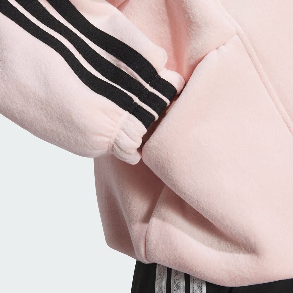 滔搏adidas阿迪达斯女子三条纹连帽宽松运动健身夹克外套KB7605,淘宝优惠券,粉丝福利购,淘宝优惠卷