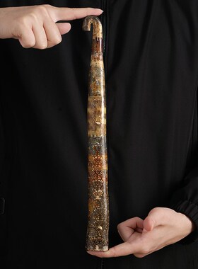 新中式装饰玄关电视柜饰品天然异型直角螺开业乔迁礼物摆放送礼