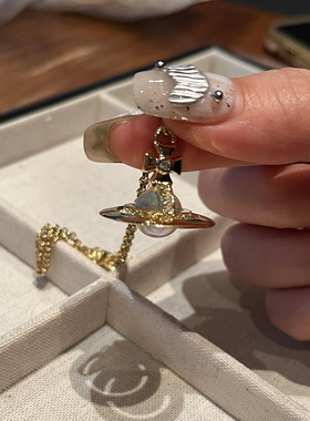 西太后欧若拉飞行士项链中号镭射