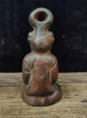 铸铁材质人物兔子麒麟南瓜瑞兽宝瓶秤砣铁权复古怀旧工艺实用收藏