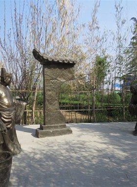 园林景区户外小品玻璃钢仿铜人物雕塑二十四孝文化情景民俗摆件