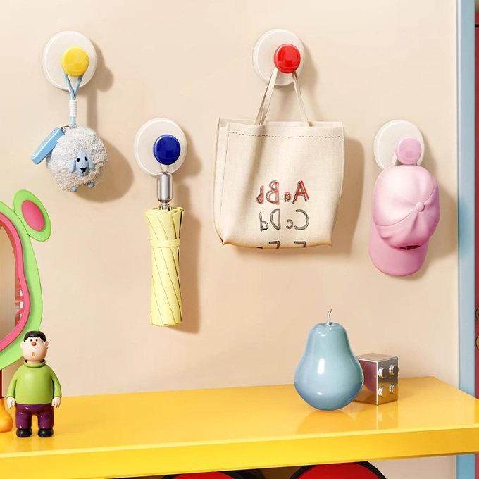 吸盘玄关挂钩强力承重黏胶免打孔入户门口放钥匙神器帽子置物黏贴,淘宝优惠券,粉丝福利购,淘宝优惠卷