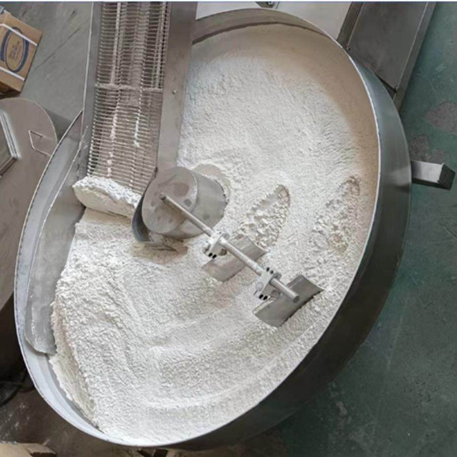 鳕鱼排圆盘上粉机全自动咕咾肉裹粉机设备圆盘式咕咾肉上粉机,淘宝优惠券,粉丝福利购,淘宝优惠卷