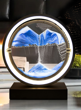 流沙画摆件创意艺术沙漏客厅x酒柜电视柜办公室家居装饰品轻奢礼