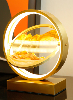 创意3d立体流沙画沙漏摆件办公室解压家居客厅Q书房装饰品生日礼