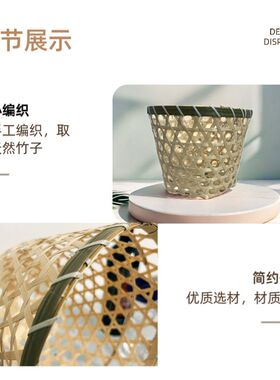 手工艺竹编桶制品家用收纳
