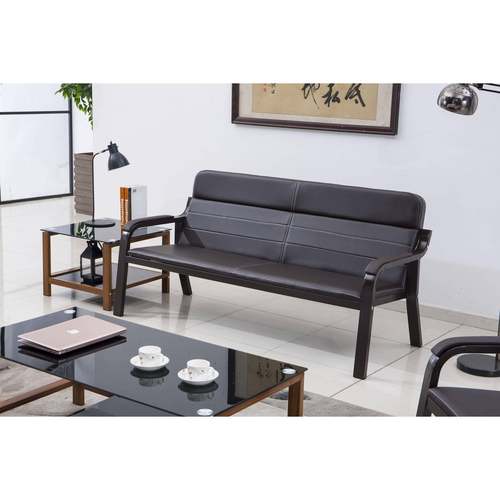 商务会客排椅办公沙发三人位休息椅等候椅公共会议连排长条椅简约 - 图0