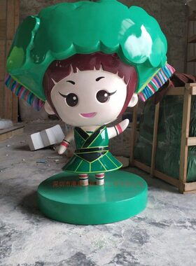 活动少数民族人物雕塑玻璃钢厂家订做少数民族卡通造型装饰摆件