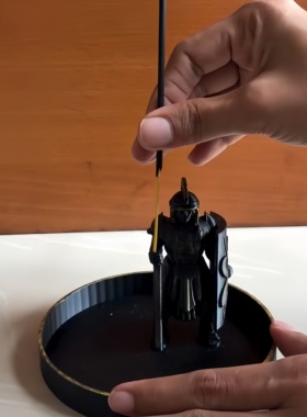 斯巴达武士盔甲线香香插摆件