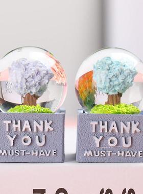 ins少女心水晶球彩灯房间装饰创意生日情人节礼物可爱装饰品摆件