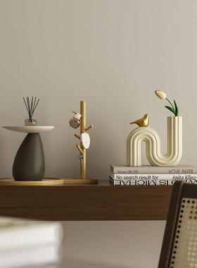 侘寂风时来运转花瓶摆件客厅插花入户玄关柜收纳家居饰品艺术软装