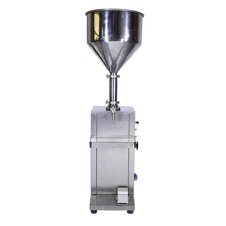 Vertical pneumatic filling machine semi-automatic paste filling machine lotion cream cosmetics quantitative dispensing machine stainless steel