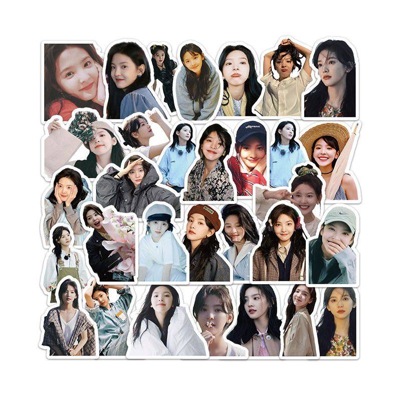 126张可爱甜妹章若楠明星周边贴纸甜美风DIY电脑手机手账贴画防水,淘宝优惠券,粉丝福利购,淘宝优惠卷