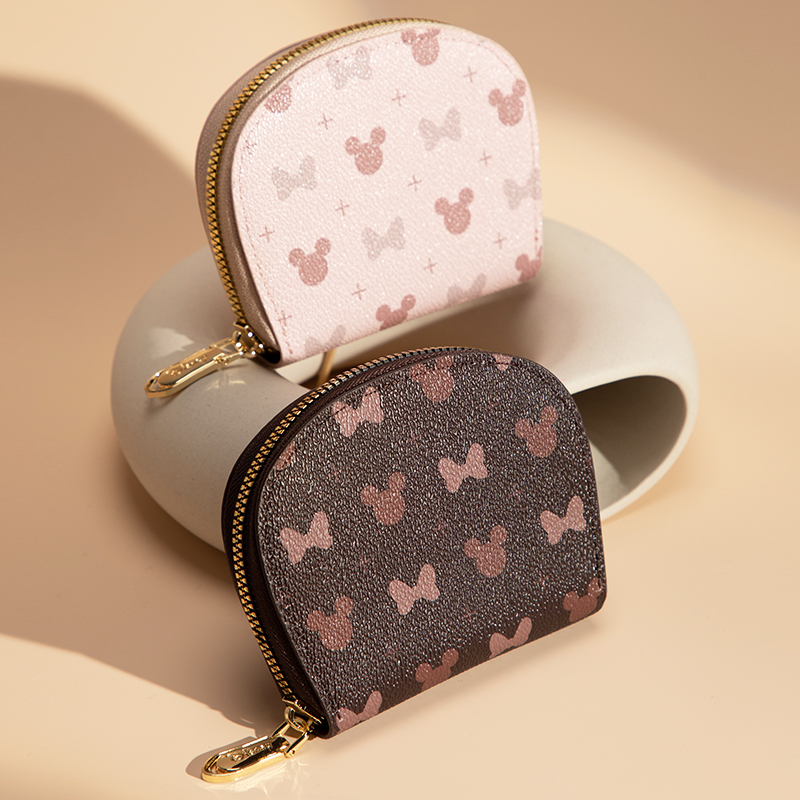 迪士尼正品新款钱包卡包女士款证件收纳包小巧可爱零钱包生日礼物 - 图1