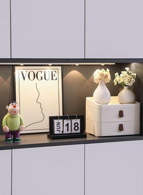 入户玄关摆件钥匙收纳盒客厅鞋柜置物架装饰桌面抽屉整理盒大容量