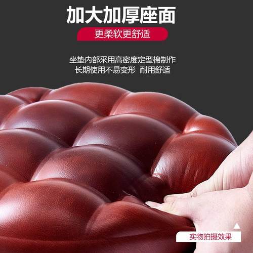 理髲店大工凳美容院专用升降圆凳子发廊旋转滑轮化妆美甲转椅吧凳 - 图2