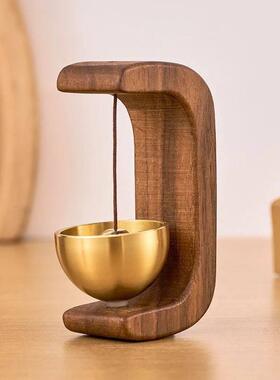 多巴胺吸门式入户风铃磁吸木质门铃商铺进门提醒铃铛新中式装饰