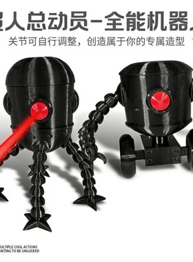 全能变形机器人手办 可动机甲模型 男孩儿童玩具动漫摆件创意礼物
