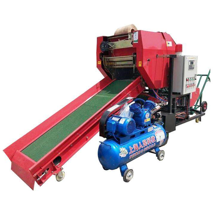 电动连续上料牧草打包机玉米秸秆粉碎捆扎机养殖场自动断膜包草机,淘宝优惠券,粉丝福利购,淘宝优惠卷