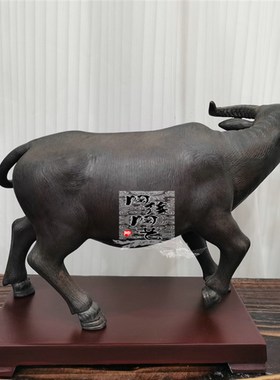 陶瓷工艺品 石湾公仔 水牛 生肖