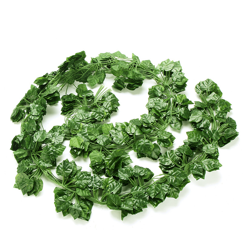 绿叶藤条花藤藤曼电线美化管道包下水管空调的树叶假植物装饰藤蔓 - 图2